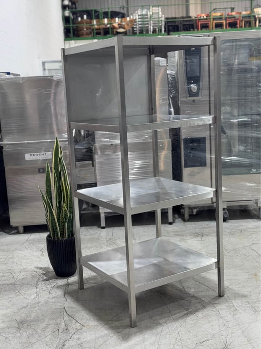 Commercial Quality Solid Steel Table with Shelves