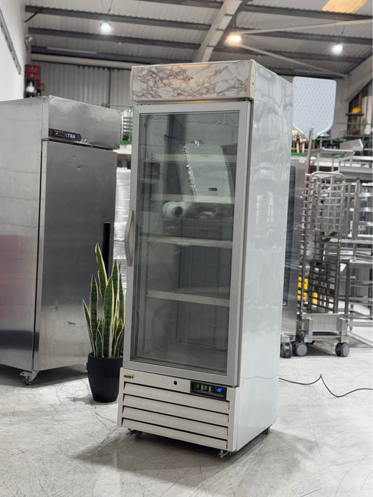 Commercial Husky Single Door Glass Upright Freezer