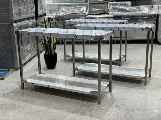 Stainless Steel Elegance: Commercial Grade Brand New Table for Your Business! - Stainless Steel