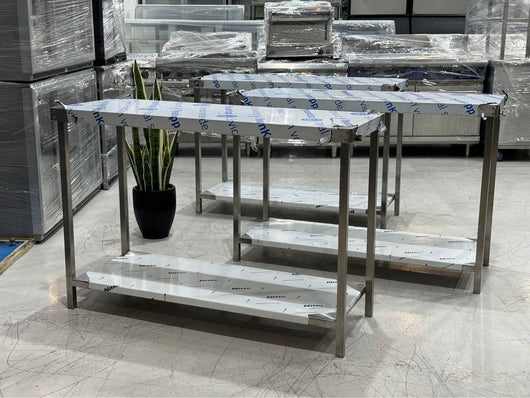 Stainless Steel Elegance: Commercial Grade Brand New Table for Your Business! - Stainless Steel